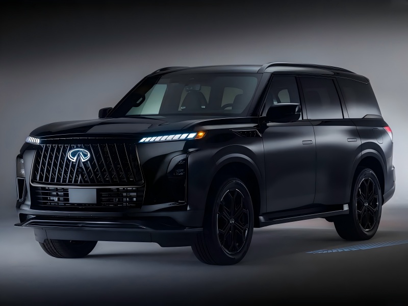 Black Exterior Kit / 3,5T V6 Power - Imagini oficiale din 2026 Versiunea Sport Infiniti QX80